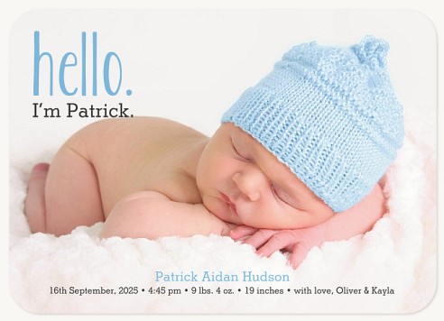 Well, Hello Baby Announcements