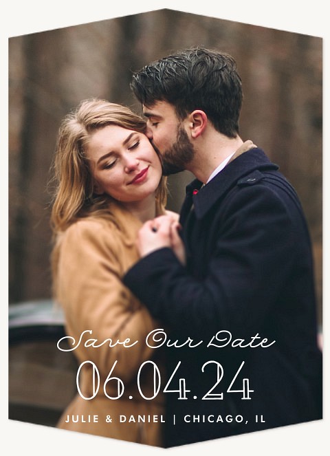 Darling Script Save the Date Cards