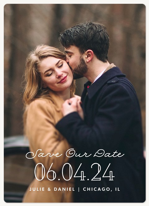 Darling Script Save the Date Magnets