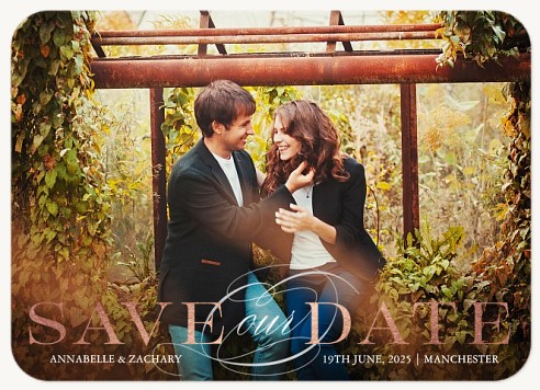 Polished Calligraphy  Save the Date Cards