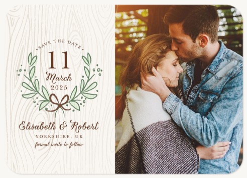 Dreamy Laurels Save the Date Cards