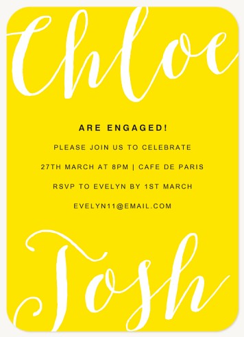 Sunny Engagement Engagement Party Invitations