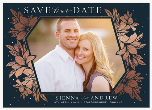 Ornate Foliage Save the Date Cards