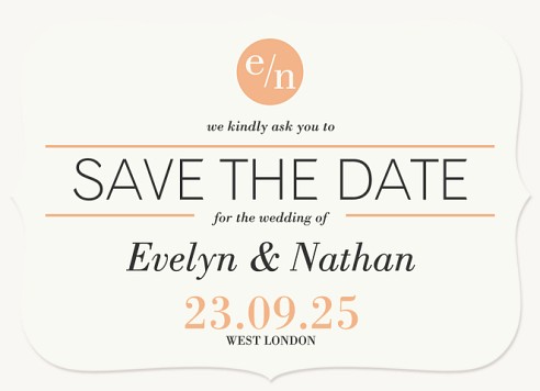 Sophisticated Minimalist  Save the Date Cards