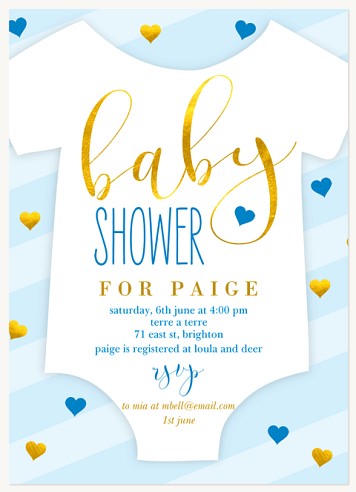 Candy Hearts Baby Shower Invites