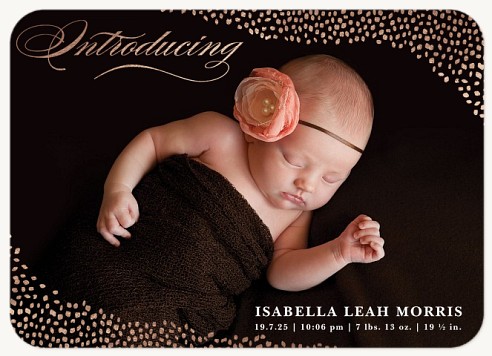 Rosy Introduction Baby Announcements