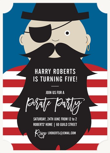 Yo Ho! Kids Birthday Invitations
