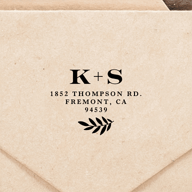 Evergreen Initials Self-Inking Stamp