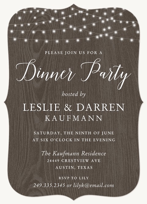 Barn Lights Dinner & Cocktail Party Invitations