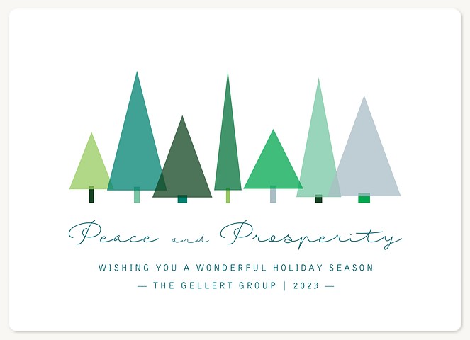 Peace & Pine Holiday & Christmas Magnet Cards