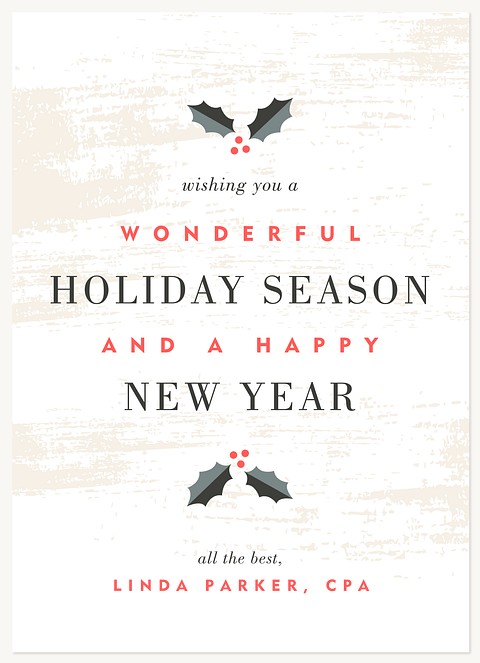 Holly & Birch Business Holiday Cards