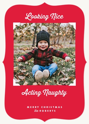 Looking Nice, Acting Naughty Christmas Cards