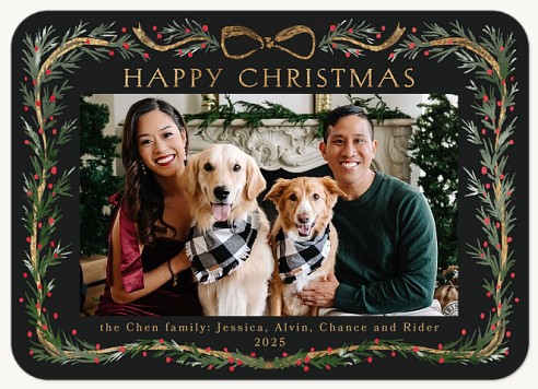 Elegant Foliage Christmas Cards