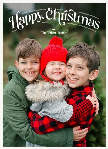 Classic Script Christmas Cards