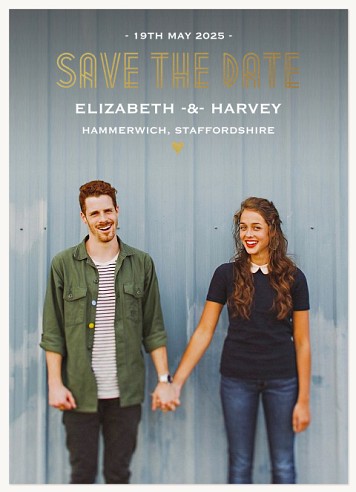 Modern Shine Save the Date Cards