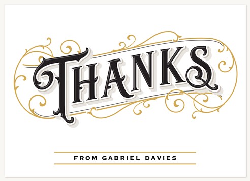 Dapper Celebration Thank You Cards