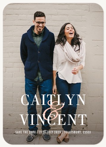 Posh Ampersand Save the Date Cards