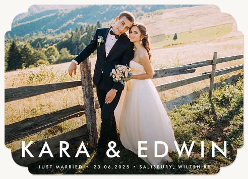 Beautiful Beginning Wedding Announcements