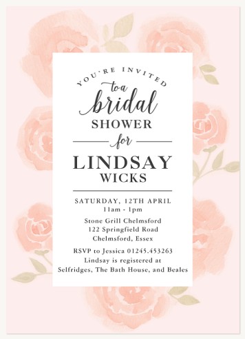 Vintage Bloom Hen Party Invitations