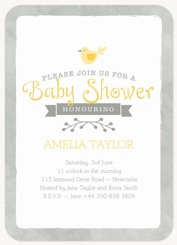 Little Bird Baby Shower Invites