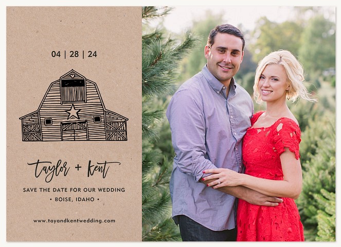 Chic Barn Save the Date Cards
