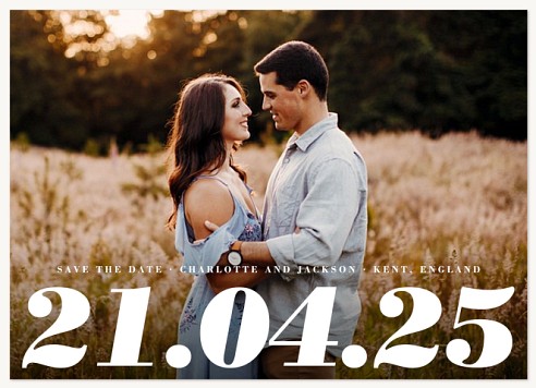 Bold Date Save the Date Cards