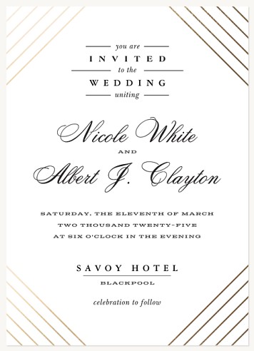 Royal Fondant Wedding Invitations
