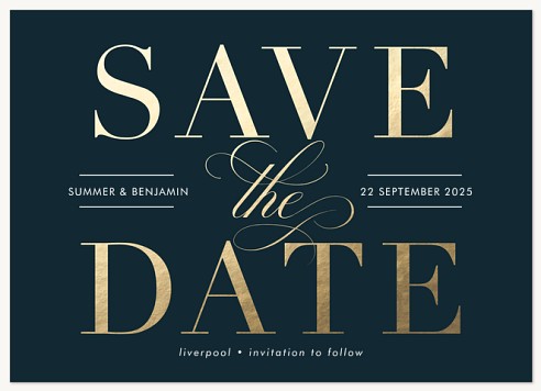 Simply Timeless  Save the Date Cards