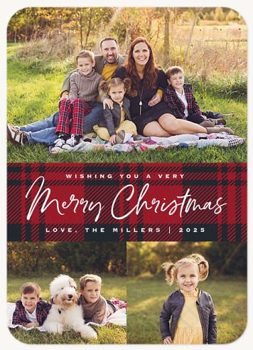 Tartan Scarf Christmas Cards