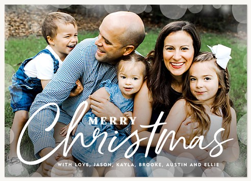 Bokeh Shimmer Christmas Cards