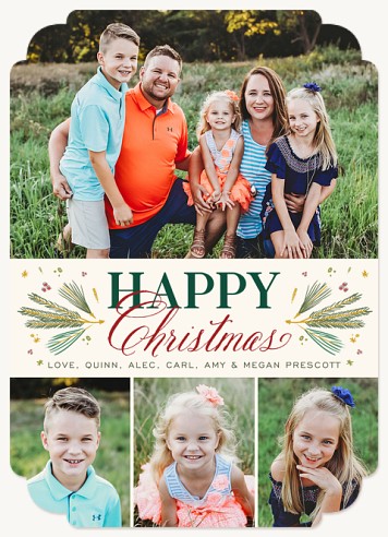 Traditional Pines Christmas Cards