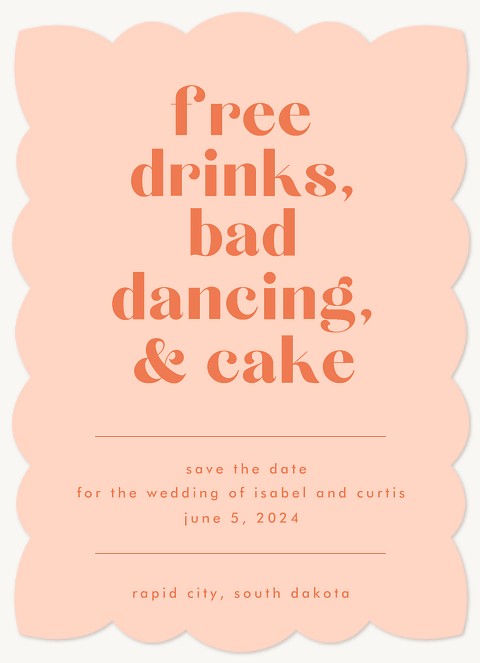 Bad Dancing Save the Date Cards
