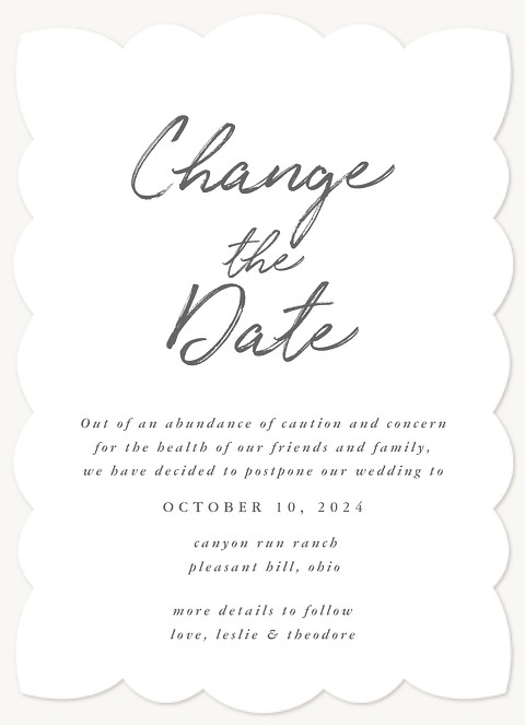 Modern Signature Change the Date Cards