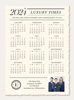 Engraved Calendar