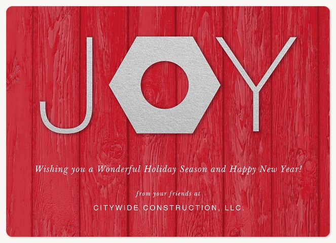 Construction Joy Holiday & Christmas Magnet Cards