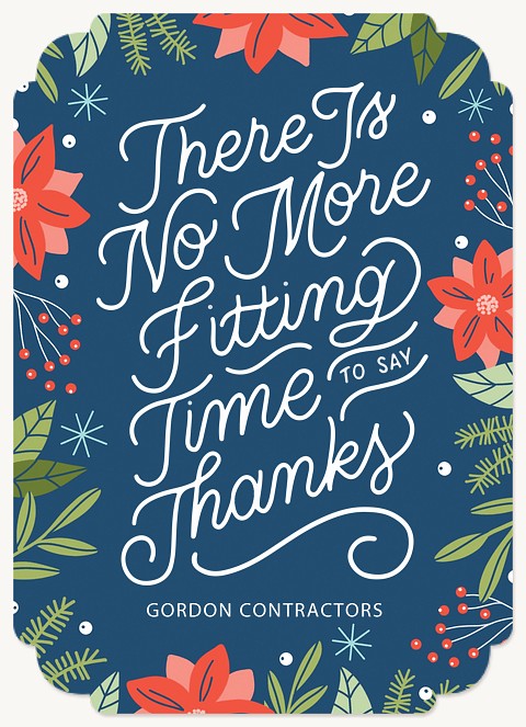 Thankful Time Business Holiday Cards