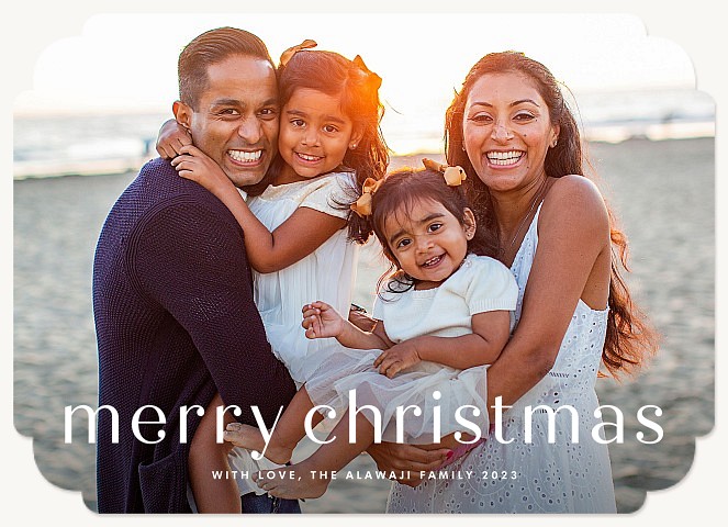 Simply Stated Personalized Holiday Cards