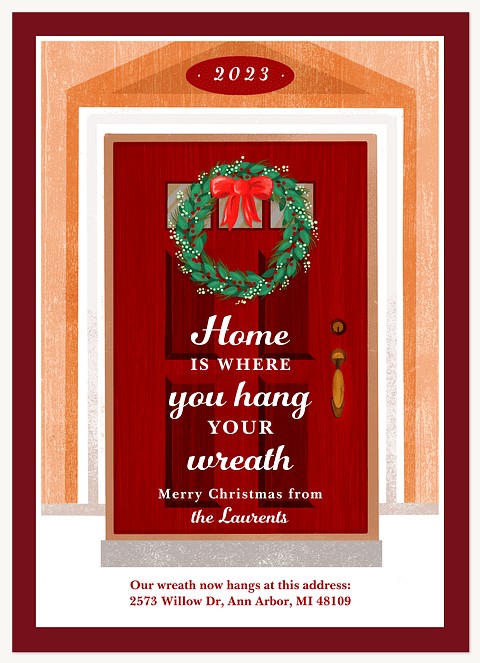 New Address Personalized Holiday Cards
