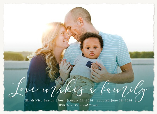 Love Makes A Family Baby Announcements