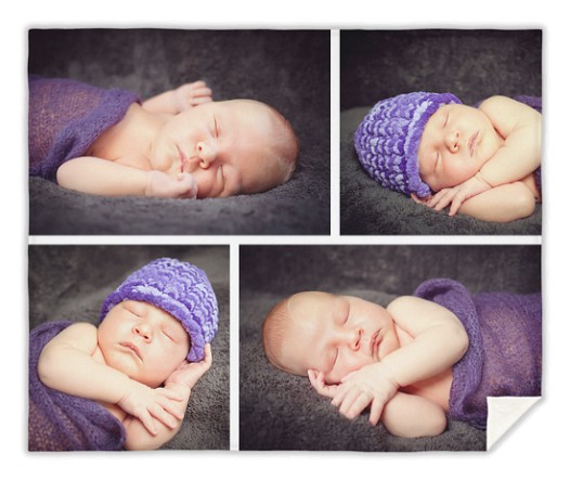 Four Photo Collage Custom Blankets Four Photo Collage Custom Blankets