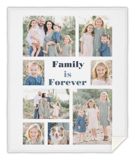 Joy in Blues Custom Blankets