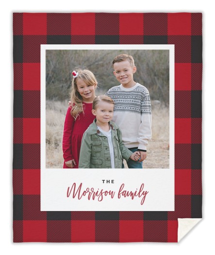 Santa's Plaid Custom Blankets Santa's Plaid Custom Blankets