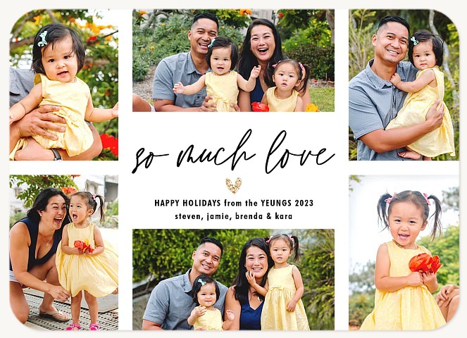 So Much Love Personalized Holiday Cards