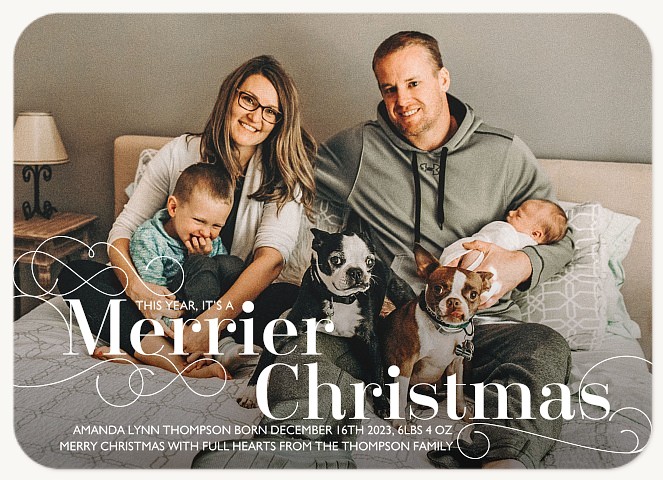 Merrier Christmas Personalized Holiday Cards