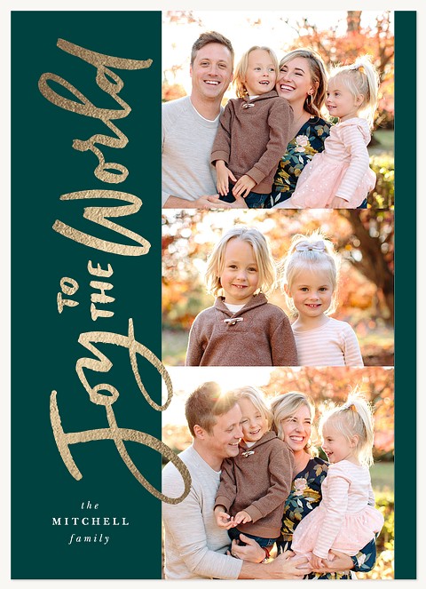Rising Joy Personalized Holiday Cards