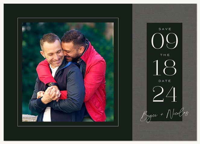 Bold Sophistication Save the Date Cards