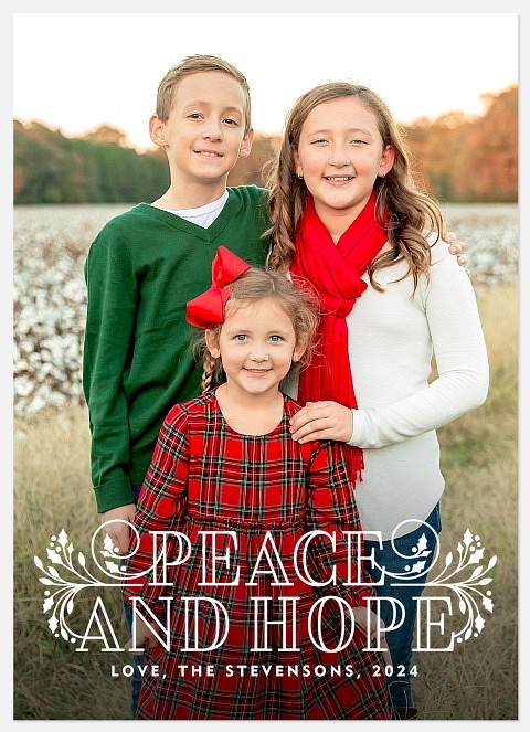 Elegant Inline Holiday Photo Cards