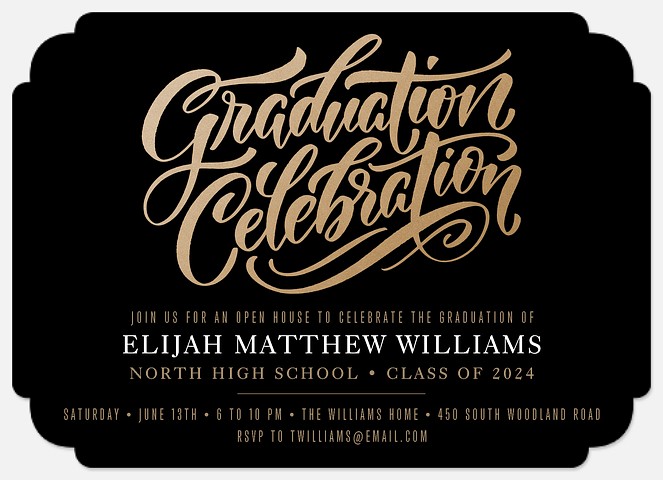 Golden Grad Graduation Cards