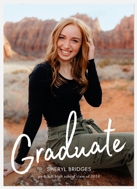 Bold Monoline Graduation Cards