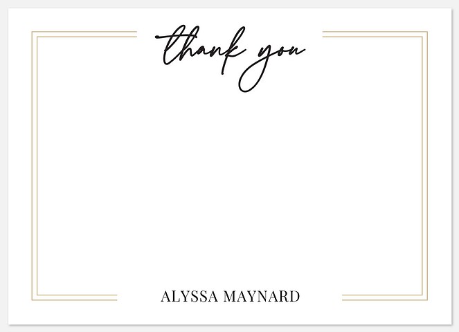 Traditional Frame Thank You Cards 